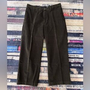 Haggar Men's corduroy pants olive 36 x 29